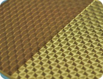 laser texturing of gold