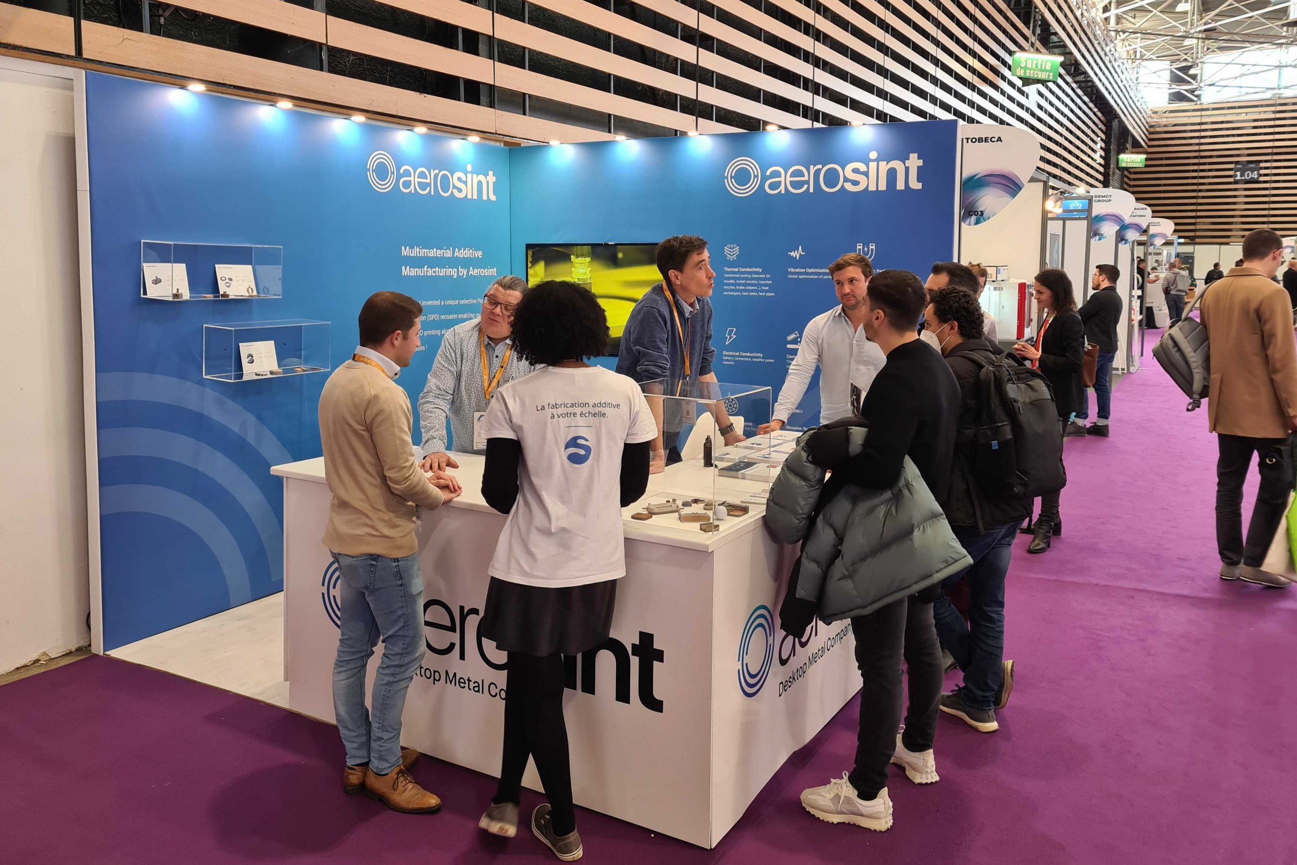 Aerosint's booth at 3D Print Lyon 2022